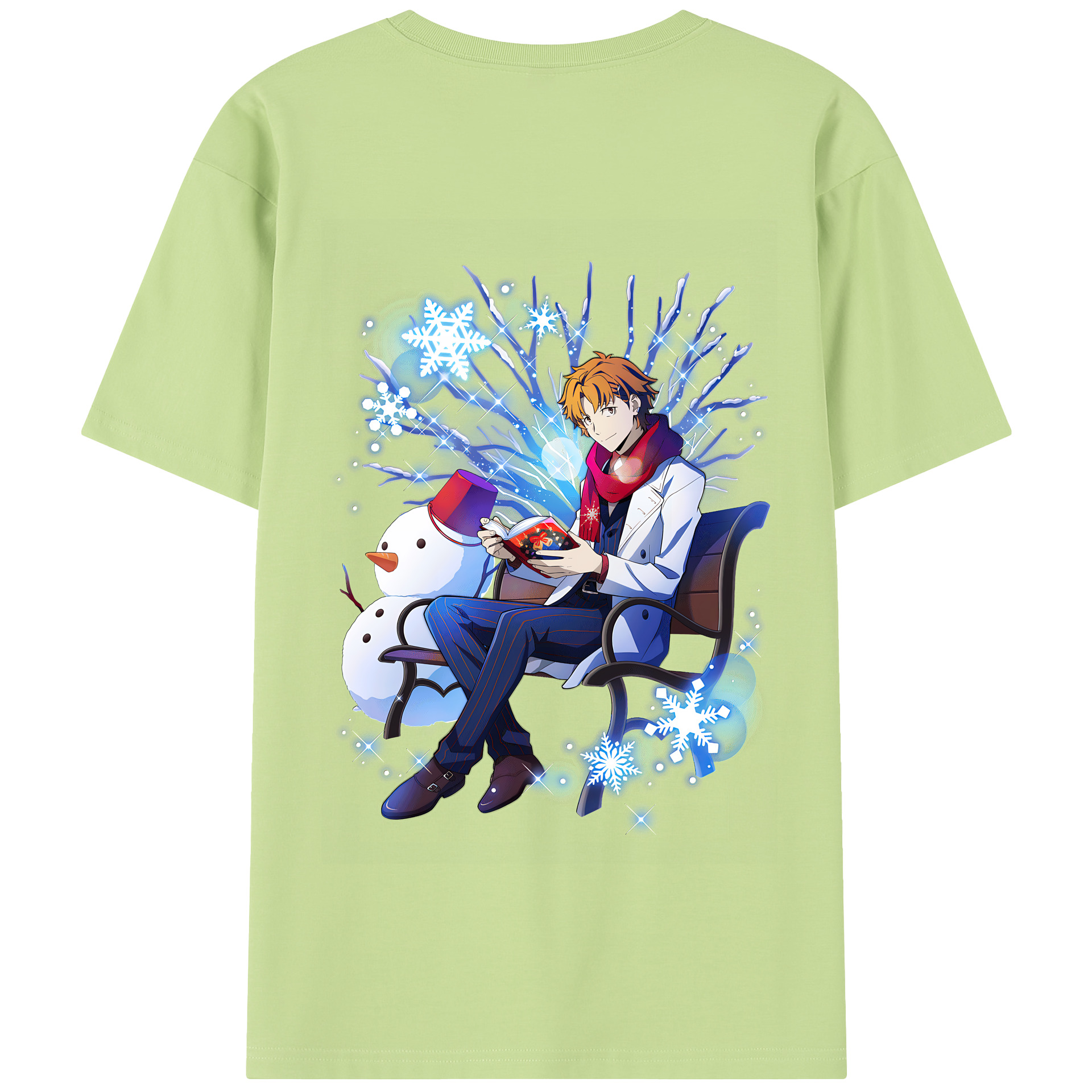 （画像用） 文豪ストレイドッグス Bungo Stray Dogs 綿100％半袖Tシャツ（背面プリント）